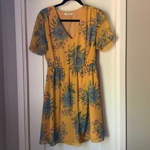 Madewell floral mini dress